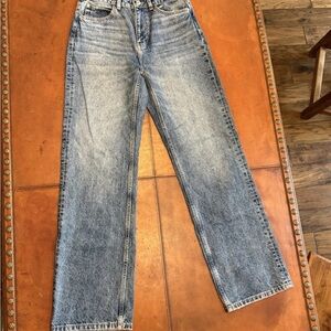 Zara women’s Straight Let Blue Jeans Size USA 4 EUR 36